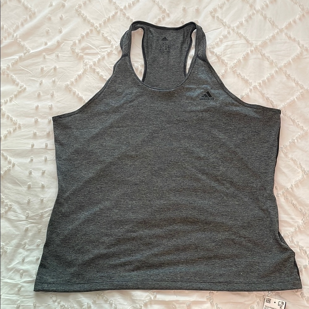 Adidas Gray Tech Prime Tank top nwt xl
